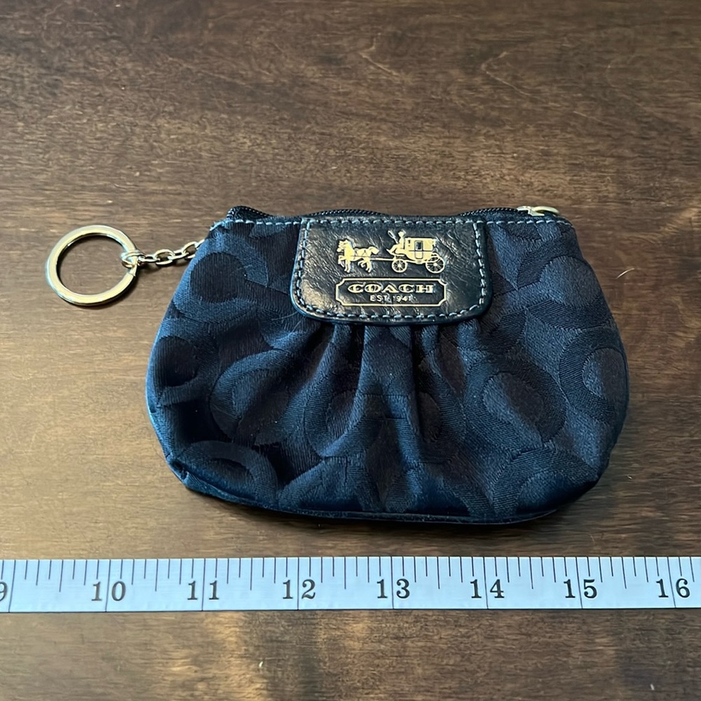 Coach keychain coin purse